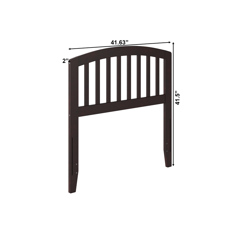 Richmond Twin Wood Headboard in Espresso