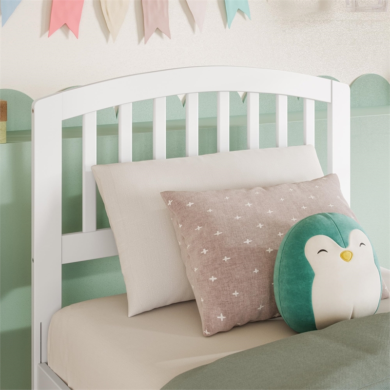Richmond Twin Wood Headboard in White
