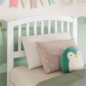 Richmond Twin Wood Headboard in White