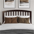 AFI Richmond Full Wood Headboard with USB Charging Station in Espresso