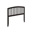 AFI Richmond Full Wood Headboard with USB Charging Station in Espresso