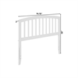 Richmond Full Wood Headboard in White
