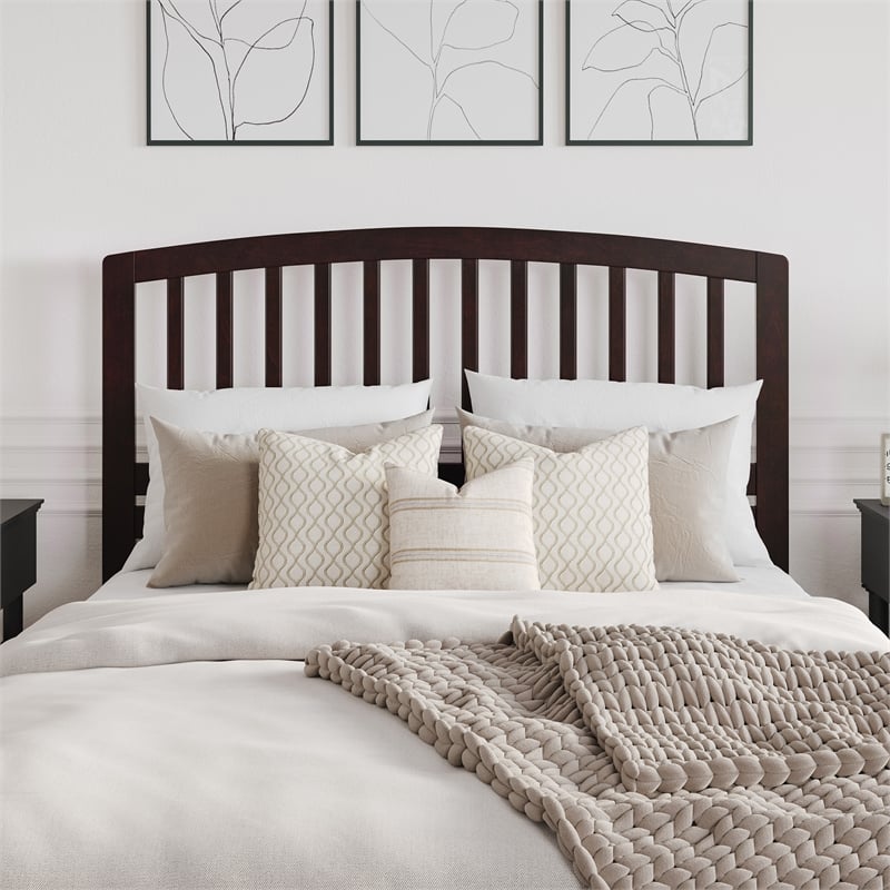 Richmond Queen Wood Headboard in Espresso
