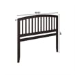 Richmond Queen Wood Headboard in Espresso