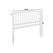 Richmond Queen Wood Headboard in White