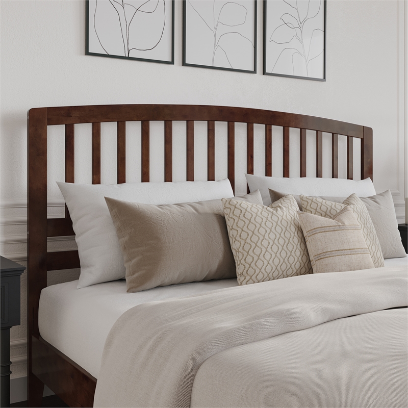 Richmond King Wood Headboard in Walnut