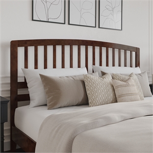 Richmond King Wood Headboard in Walnut