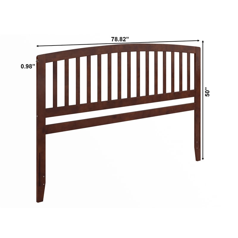 Richmond King Wood Headboard in Walnut