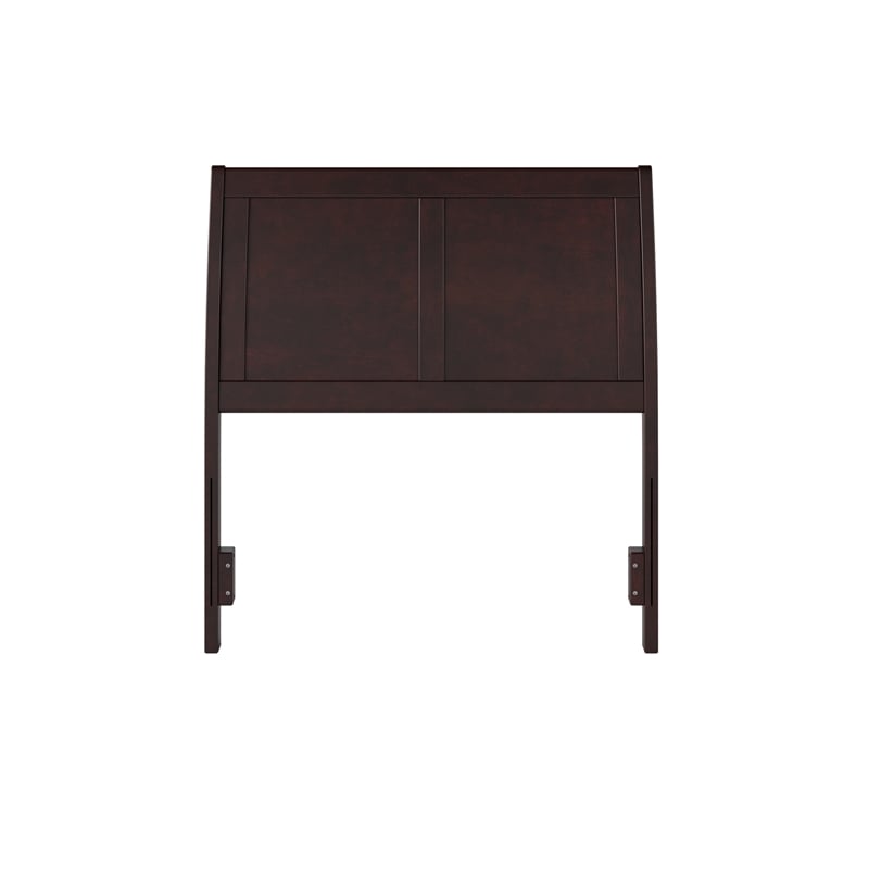 Portland Twin Sleigh Wood Headboard in Espresso