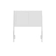 Portland Twin Sleigh Wood Headboard in White