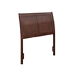 Portland Twin Sleigh Wood Headboard in Walnut