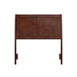 Portland Twin Sleigh Wood Headboard in Walnut