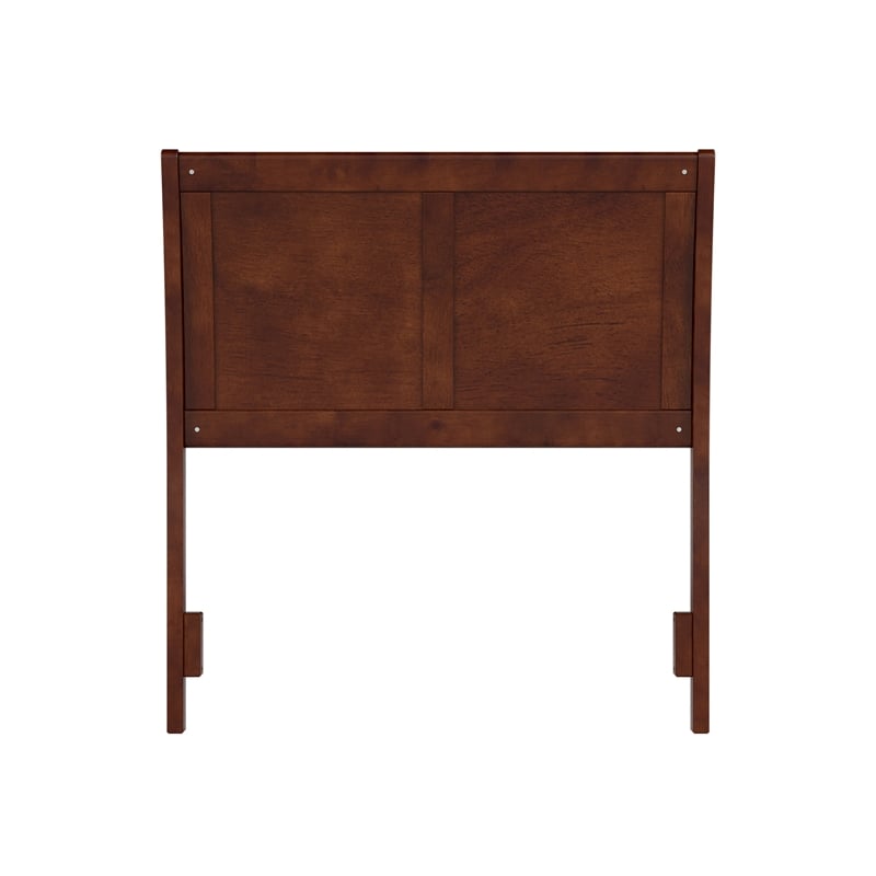 Portland Twin Sleigh Wood Headboard in Walnut