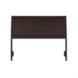 AFI Portland Full Wood Sleigh Headboard with USB Charging Station in Espresso