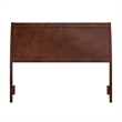 Portland Full Sleigh Wood Headboard in Walnut
