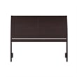 Portland Queen Sleigh Wood Headboard in Espresso