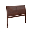 Portland Queen Sleigh Wood Headboard in Walnut