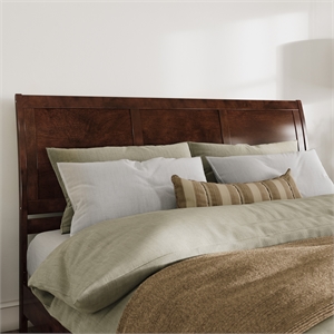 Portland King Sleigh Wood Headboard in Walnut