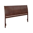 Portland King Sleigh Wood Headboard in Walnut