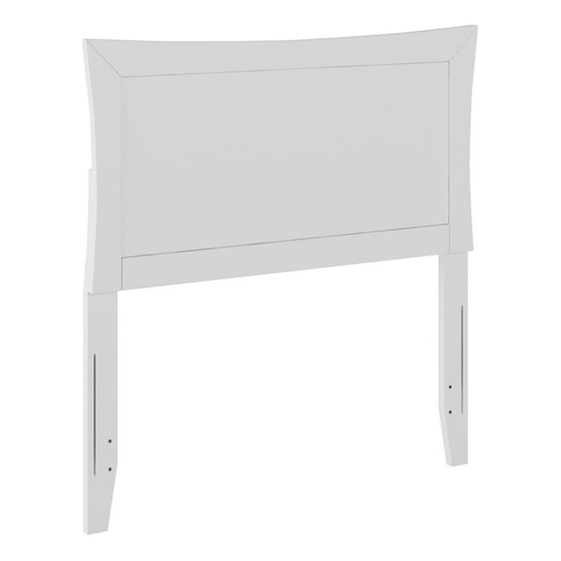 AFI Metro Twin Wood Headboard with USB Charging Station in White