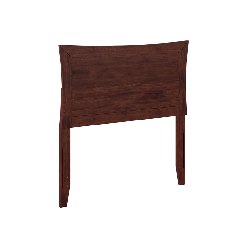 AFI Metro Twin Wood Headboard with USB Charging Station in Walnut