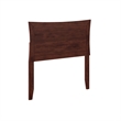 AFI Metro Twin Wood Headboard with USB Charging Station in Walnut