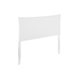 AFI Metro Full Wood Headboard with USB Charging Station in White