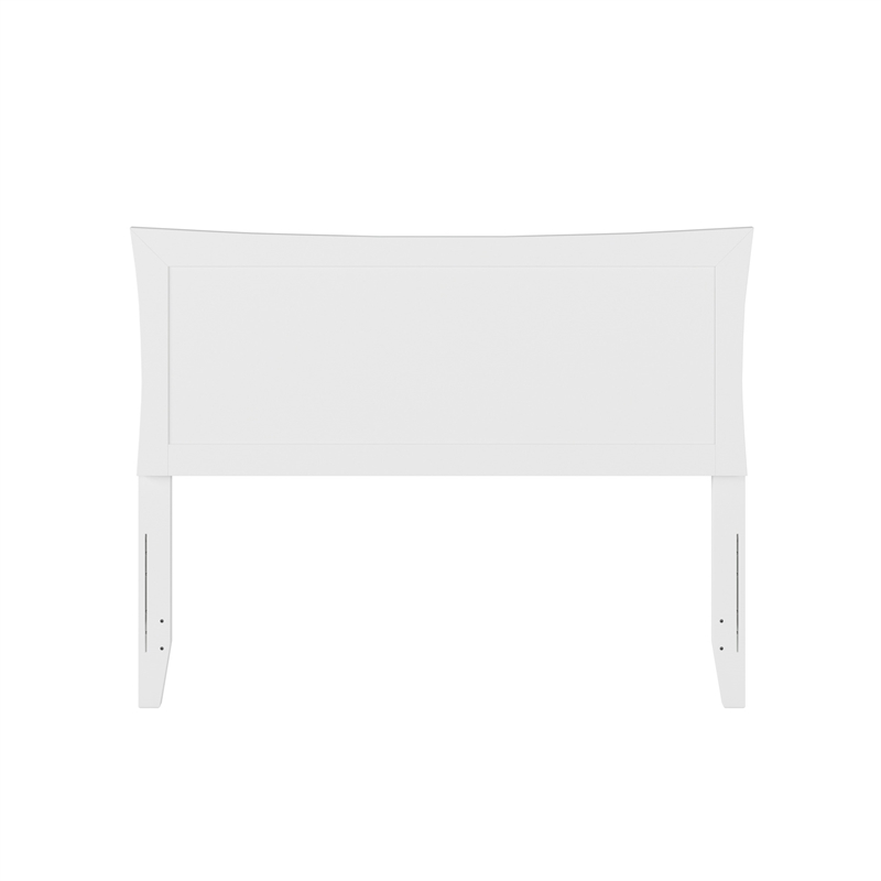 AFI Metro Full Wood Headboard with USB Charging Station in White