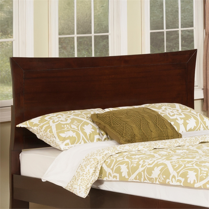 AFI Metro Full Wood Headboard with USB Charging Station in Walnut