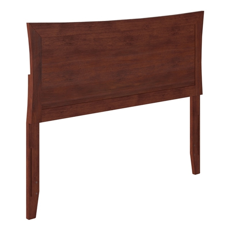 AFI Metro Full Wood Headboard with USB Charging Station in Walnut