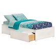 AFI Concord Urban Twin XL Solid Wood Storage Platform Bed in White