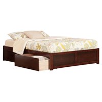 Atlantic Furniture Concord Flat Panel Wood Twin Daybed 