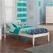 Orlando Twin Solid Wood Platform Bed in White