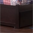 Orlando Twin Wood Platform Bed with Footboard and Twin Trundle in Espresso