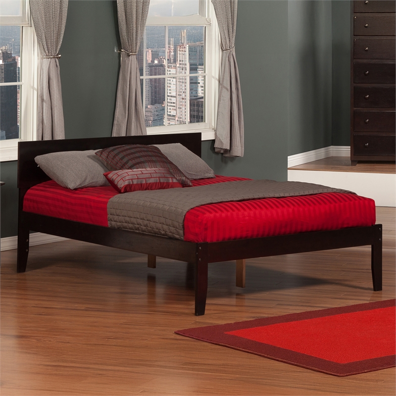 Orlando Full Solid Wood Platform Bed in Espresso