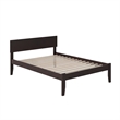 Orlando Full Solid Wood Platform Bed in Espresso