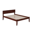 Orlando Full Solid Wood Platform Bed in Walnut