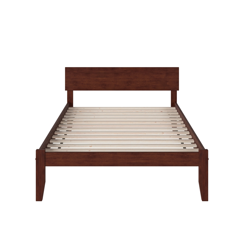 Orlando Full Solid Wood Platform Bed in Walnut