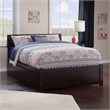 Orlando Full Wood Platform Bed with Footboard and Storage Drawers in Espresso