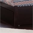 Orlando Queen Wood Platform Bed with Footboard and Storage Drawers in Espresso