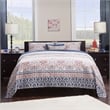 Orlando King Wood Platform Bed with Modern Panel Headboard in Espresso