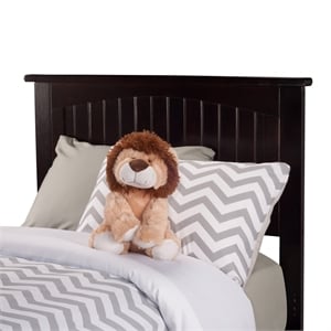 Nantucket Twin XL Solid Wood Platform Bed in Espresso