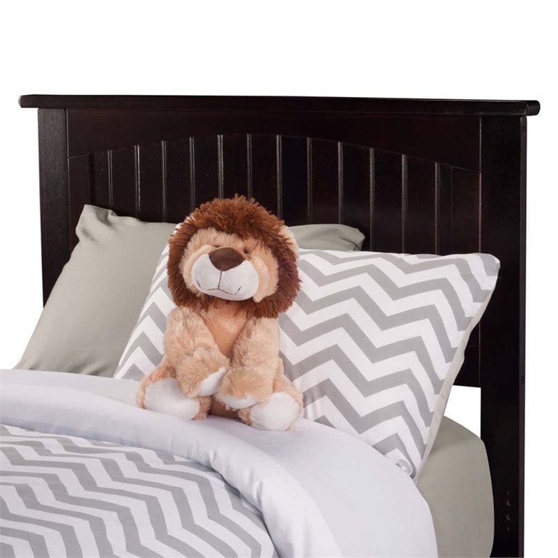 AFI Nantucket Twin XL Solid Wood Bed with Storage Drawers in Espresso