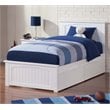Nantucket Twin XL Wood Platform Bed with Matching Footboard & Drawers in White