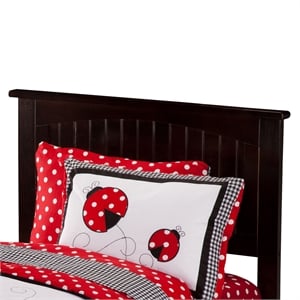 Nantucket Twin Solid Wood Platform Bed in Espresso