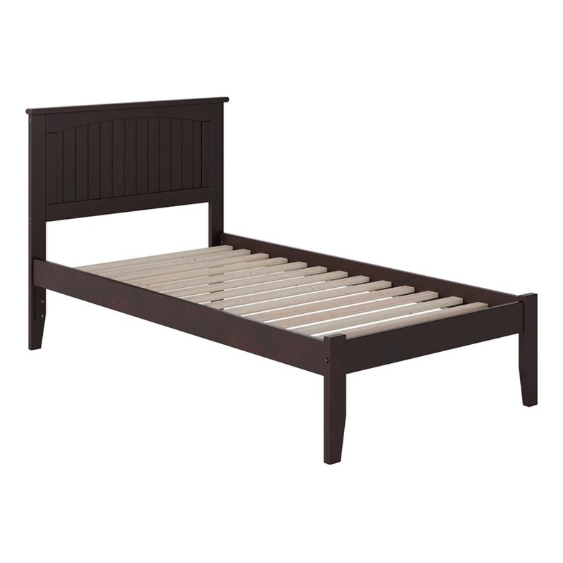 Nantucket Twin Solid Wood Platform Bed in Espresso