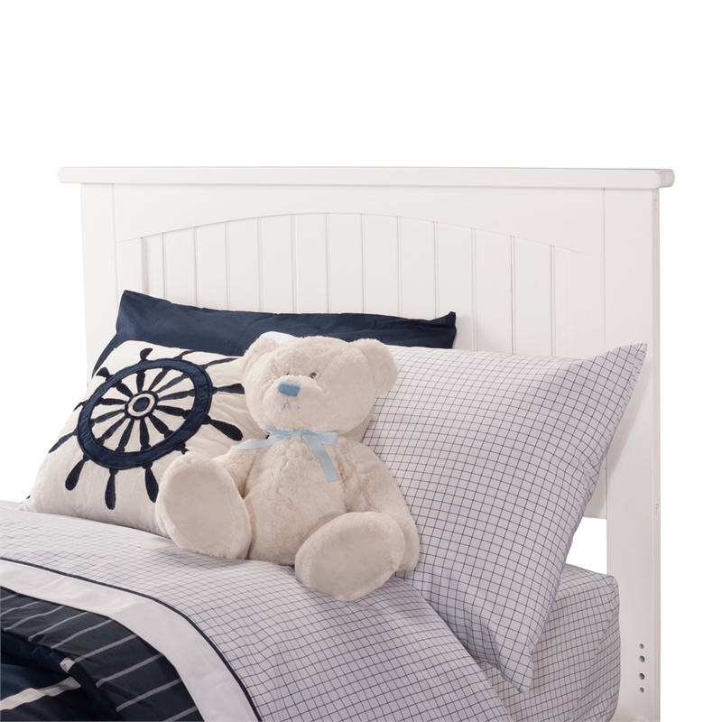 Nantucket Twin Solid Wood Platform Bed in White