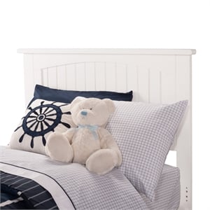 Nantucket Twin Solid Wood Platform Bed in White