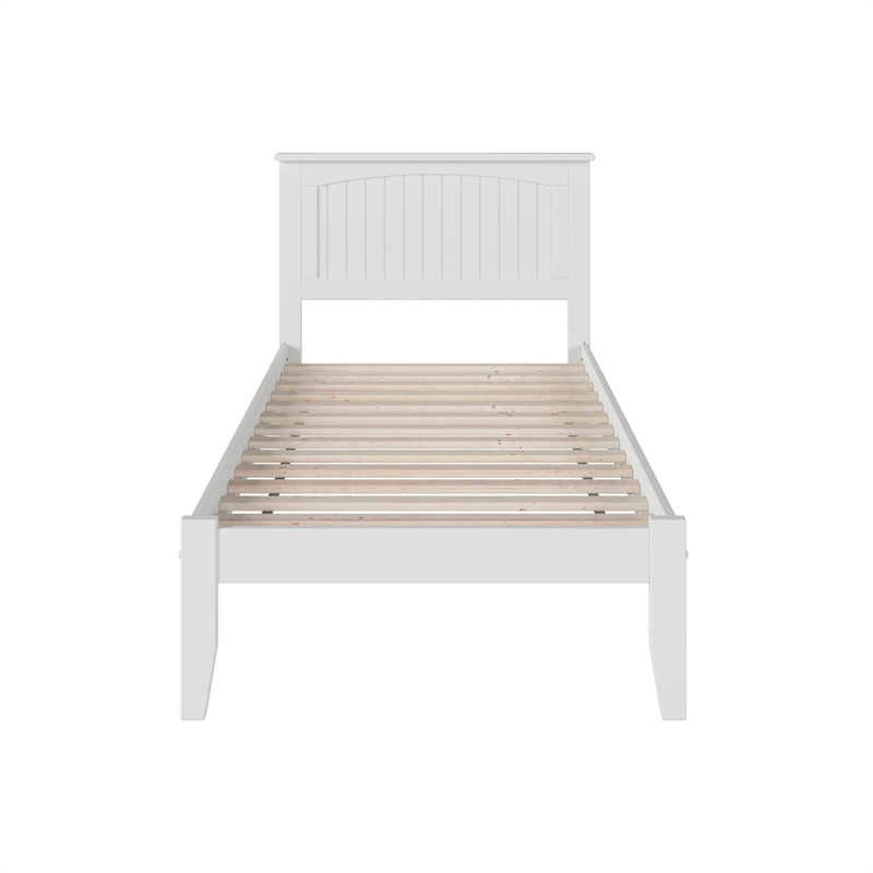 Nantucket Twin Solid Wood Platform Bed in White