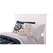 AFI Nantucket Twin Solid Wood Platform Bed with Attachable USB in White